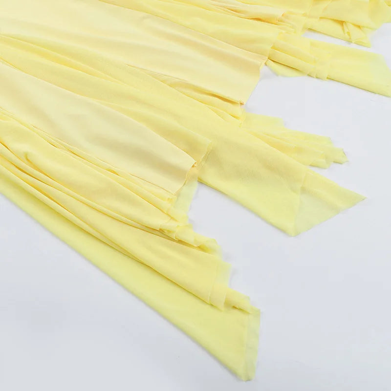 Backless Long Suspender Dress Woman