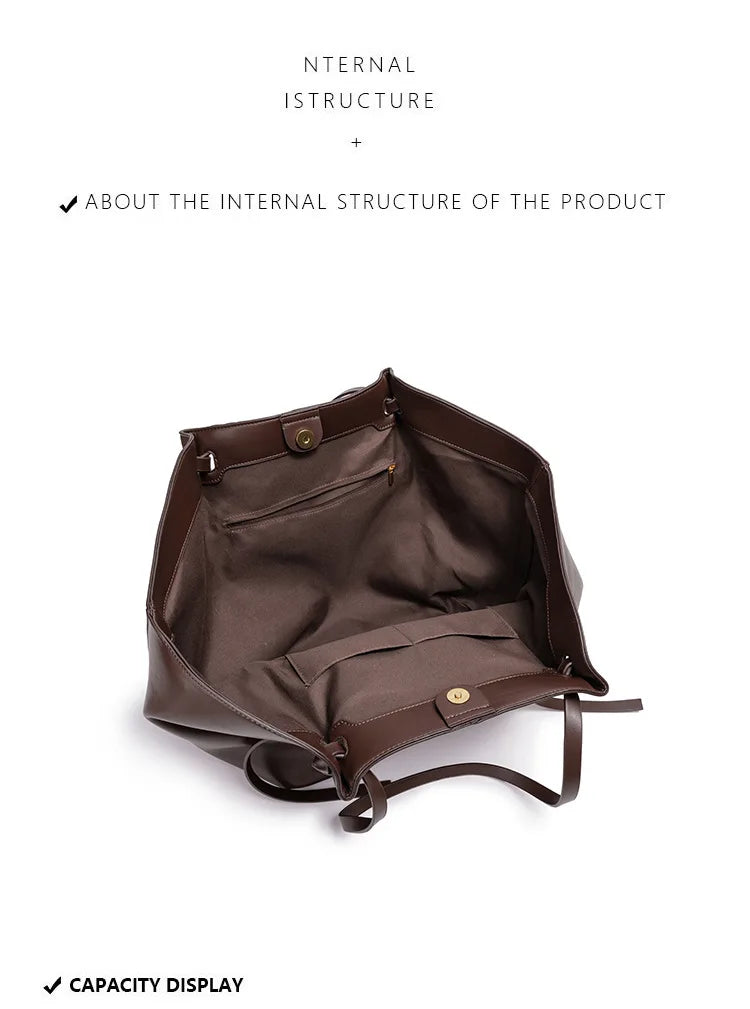 Fashion Large Capacity Bag Pu Leather