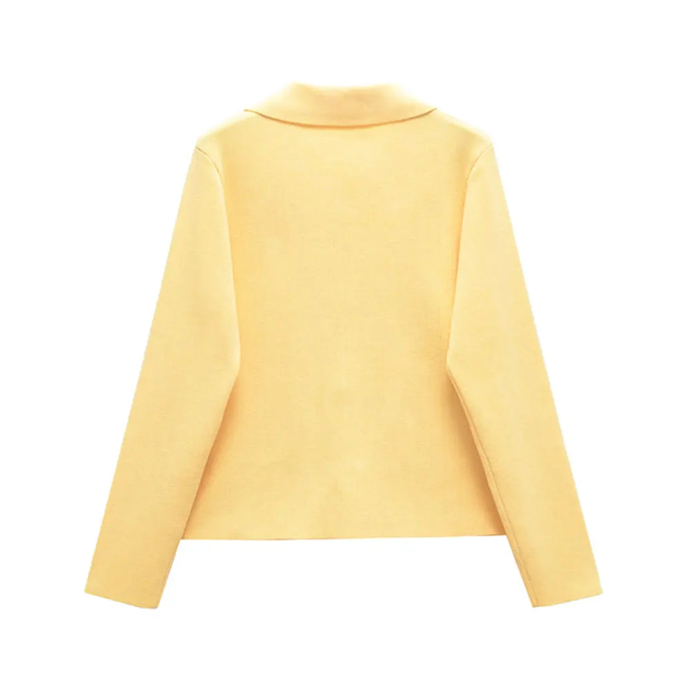 Women With Beaded Buttons Knit Cardigan