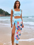 Women's Bikini Set High Waist Pleated 2 Piece Swimsuit - Norellé