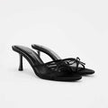 High Quality Women Shoes Bow Knot Leopard Print High Heel