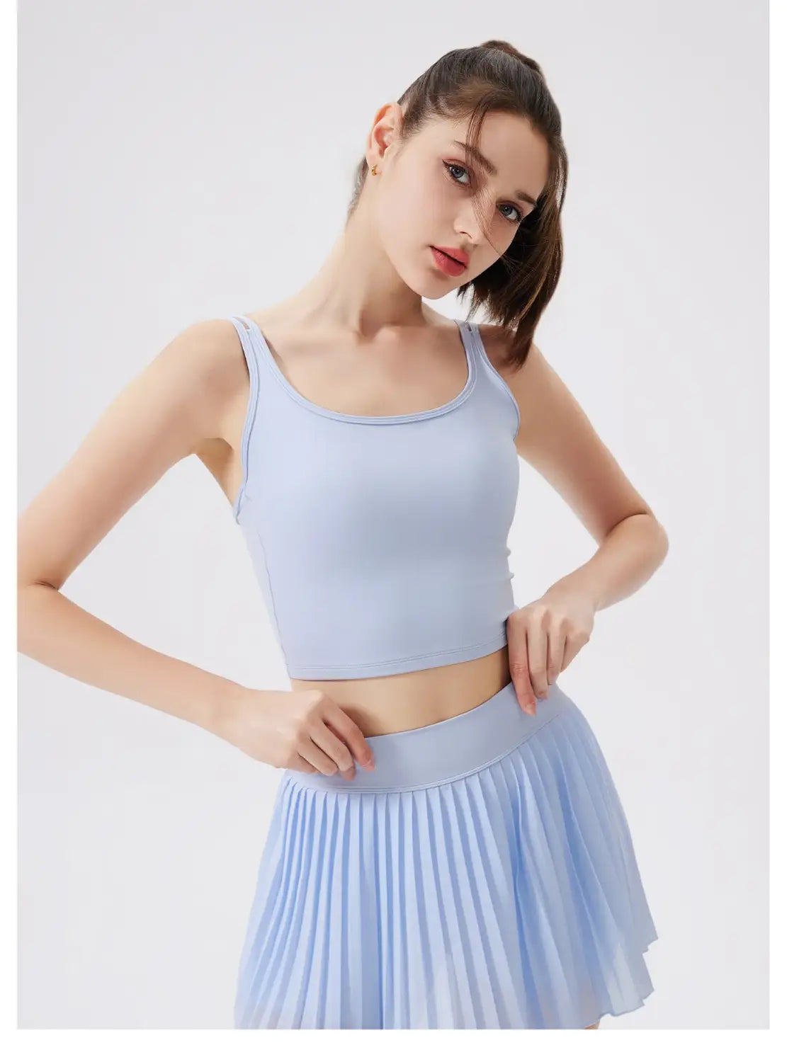 Women Yoga Back Thin Cross Straps Tank Top