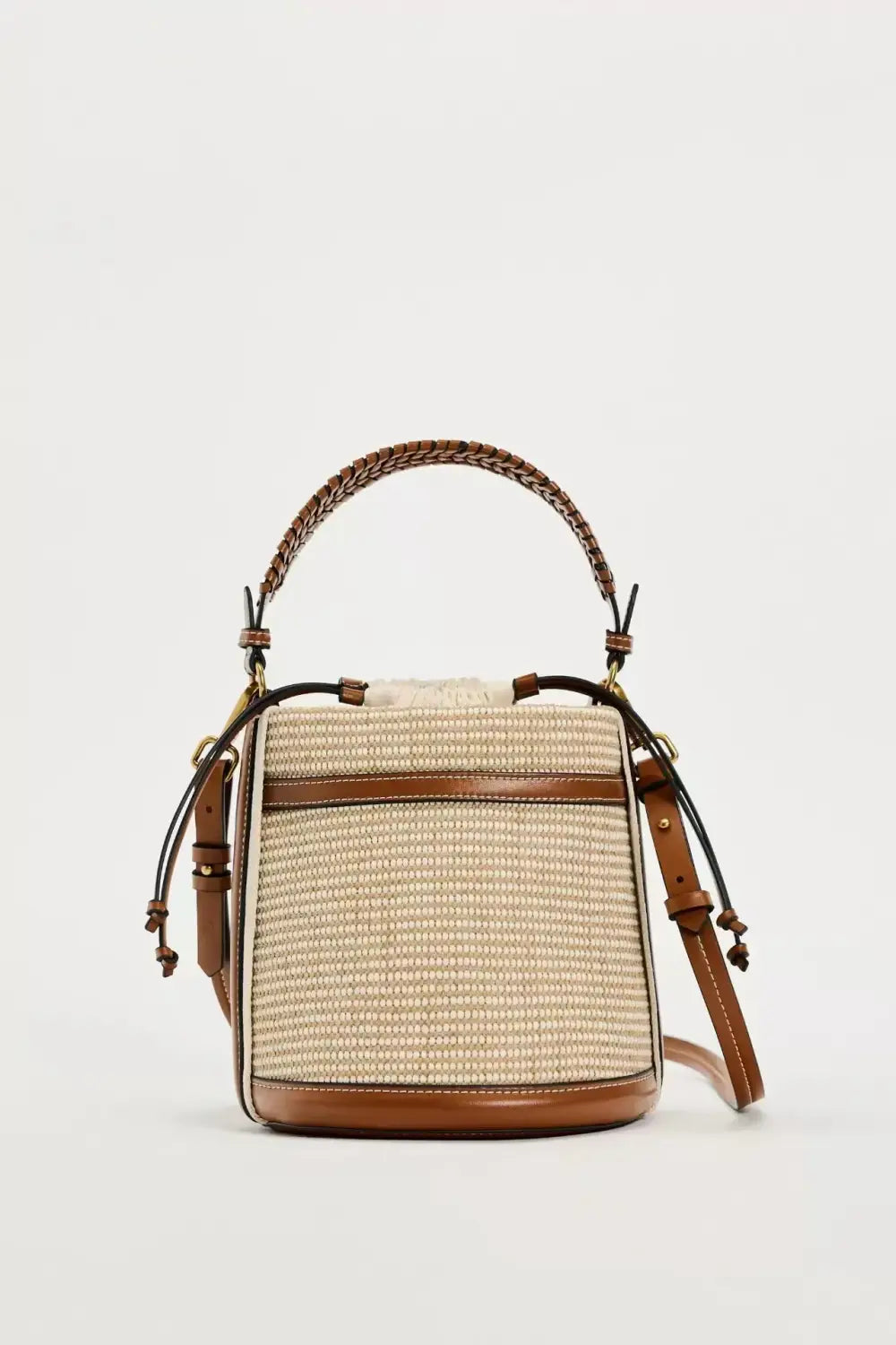 Straw Bucket Bag Weave Women Handbags Shoulder Crossbody Bags