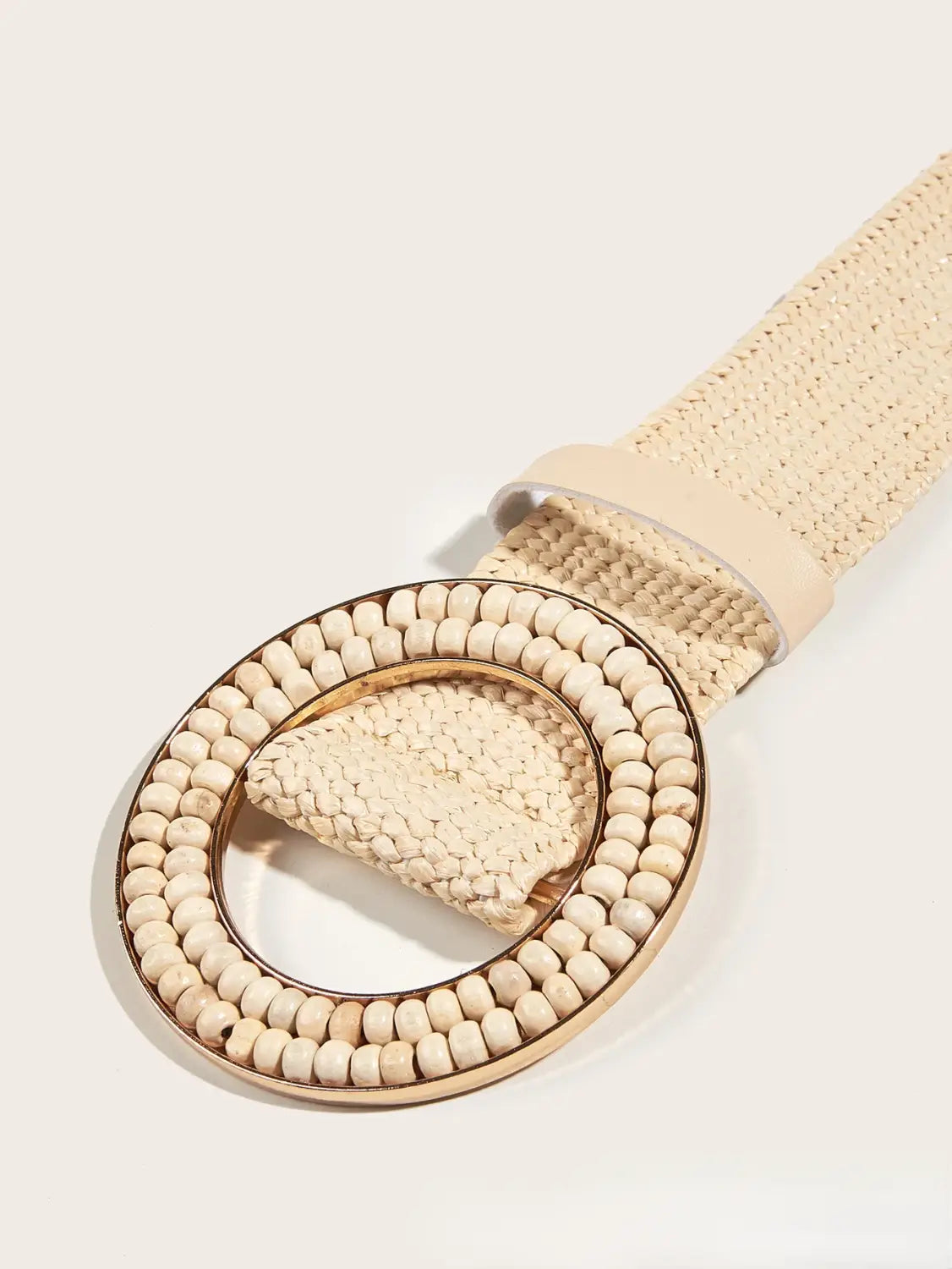 Vintage PP Grass Woven Belt for Women