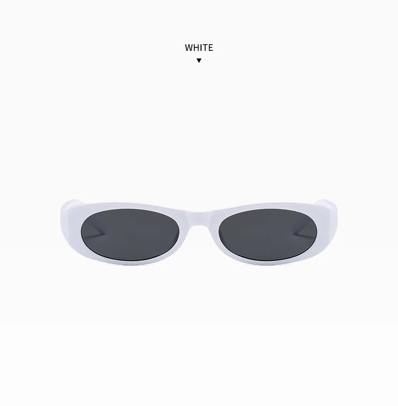 2pcs Cat Eye Narrow Frame Sunglasses Women