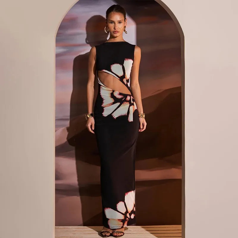 Women Summer Dress O-Neck Sleeveless - Norellé