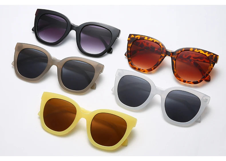 1/3pcs Trendy Leopard Round Sunglasses Woman