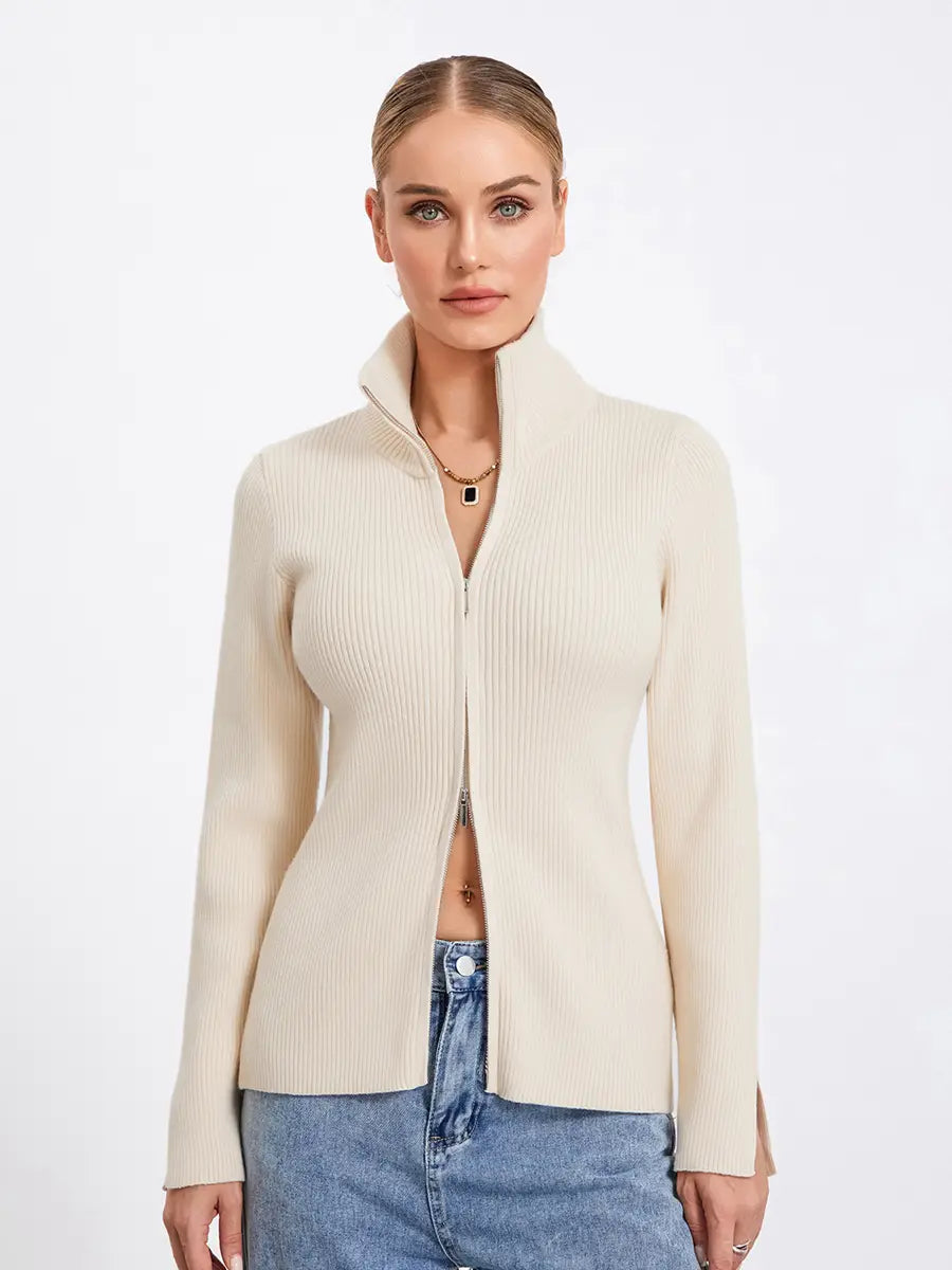 Women Zip Up Sweater