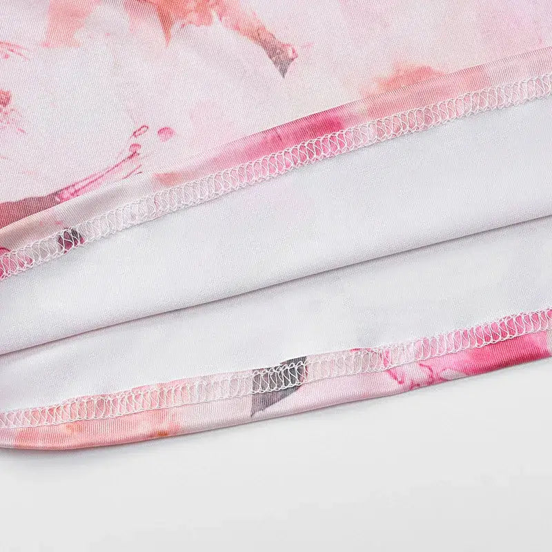 Halter Print Vacation Casual Set