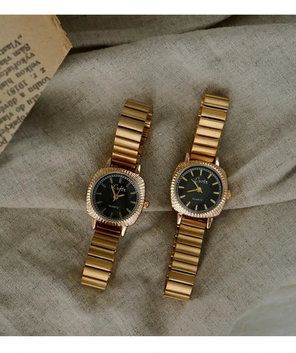 Gold Stainless Steel Women’s Watch