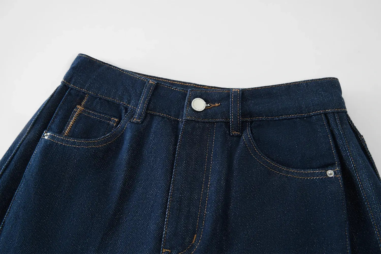 Women Jeans High Waist Cotton Wide Leg Trousers