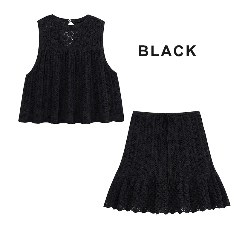 Mesh Women Skirts Sets - Norellé