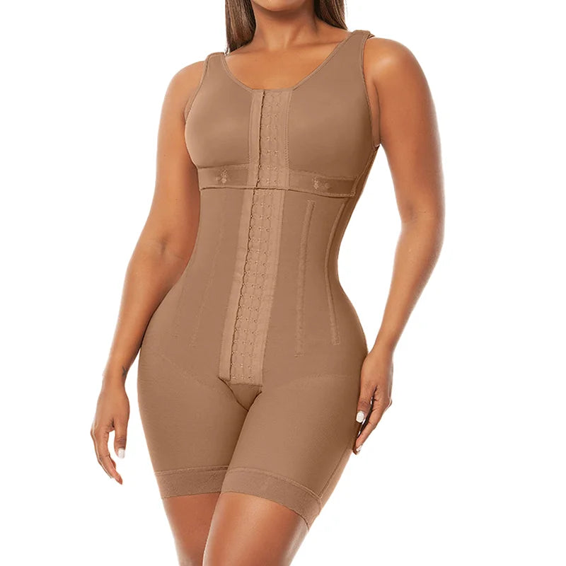 High Compression With Bones Shapewear Post-operative Waist Trainer