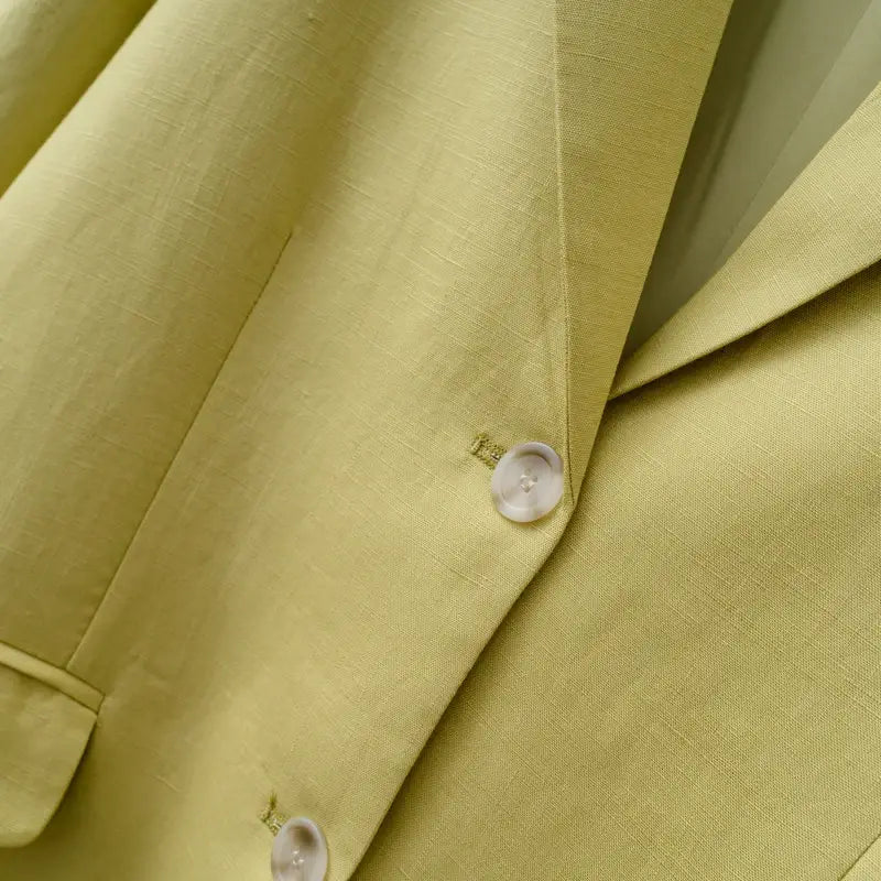 Spring / Summer Women Fashion Linen Basic Jacket