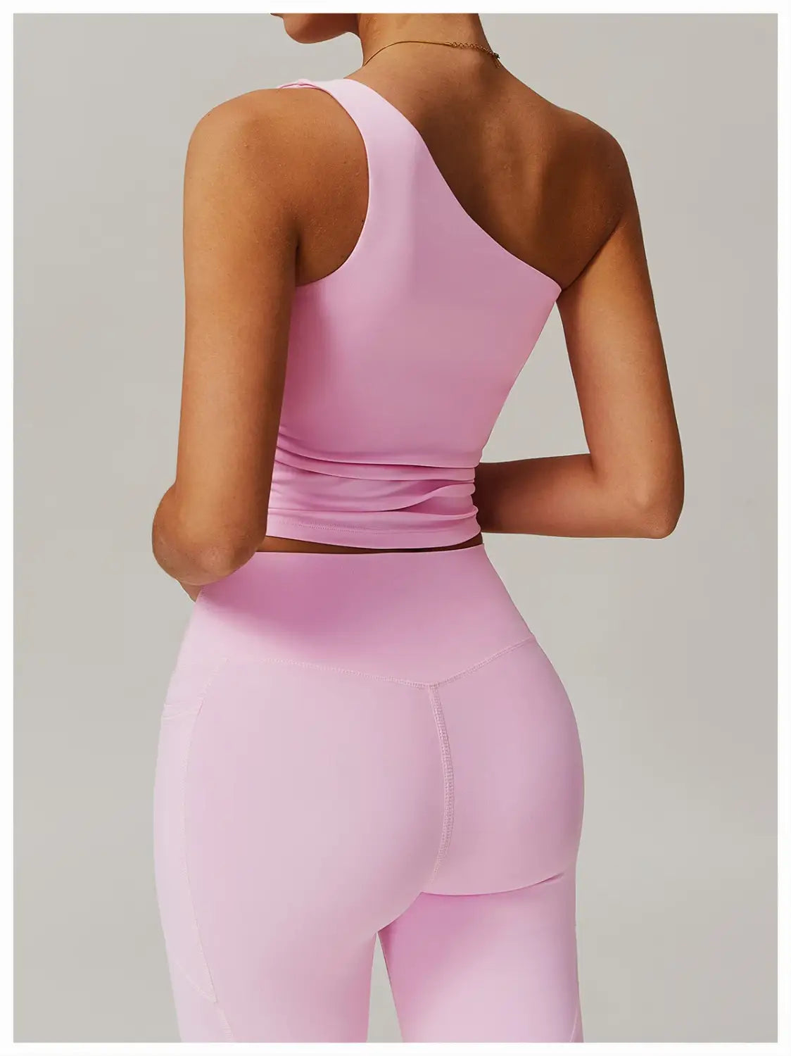 One shoulder vest Push-up Sports Bra