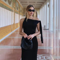 Solid O-Neck Sleeveless Dress Summer Slim Fit Piece - Norellé
