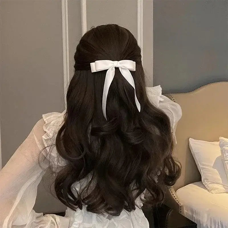 Fabric Hair Bow Hairpin