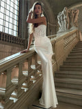 Elegant Satin Skirts And Vest Suits Women French Vintage Lace - Norellé