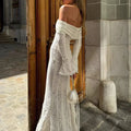 White Off The Shoulder Bodycon Dress - Norellé