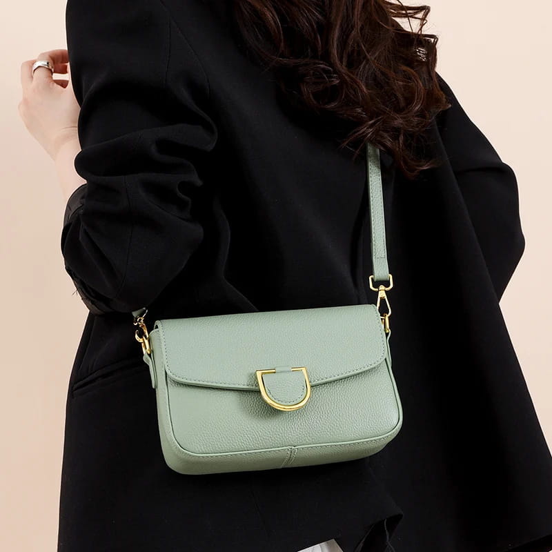 Women Real Cow Leather Handbag Crossbody Bag