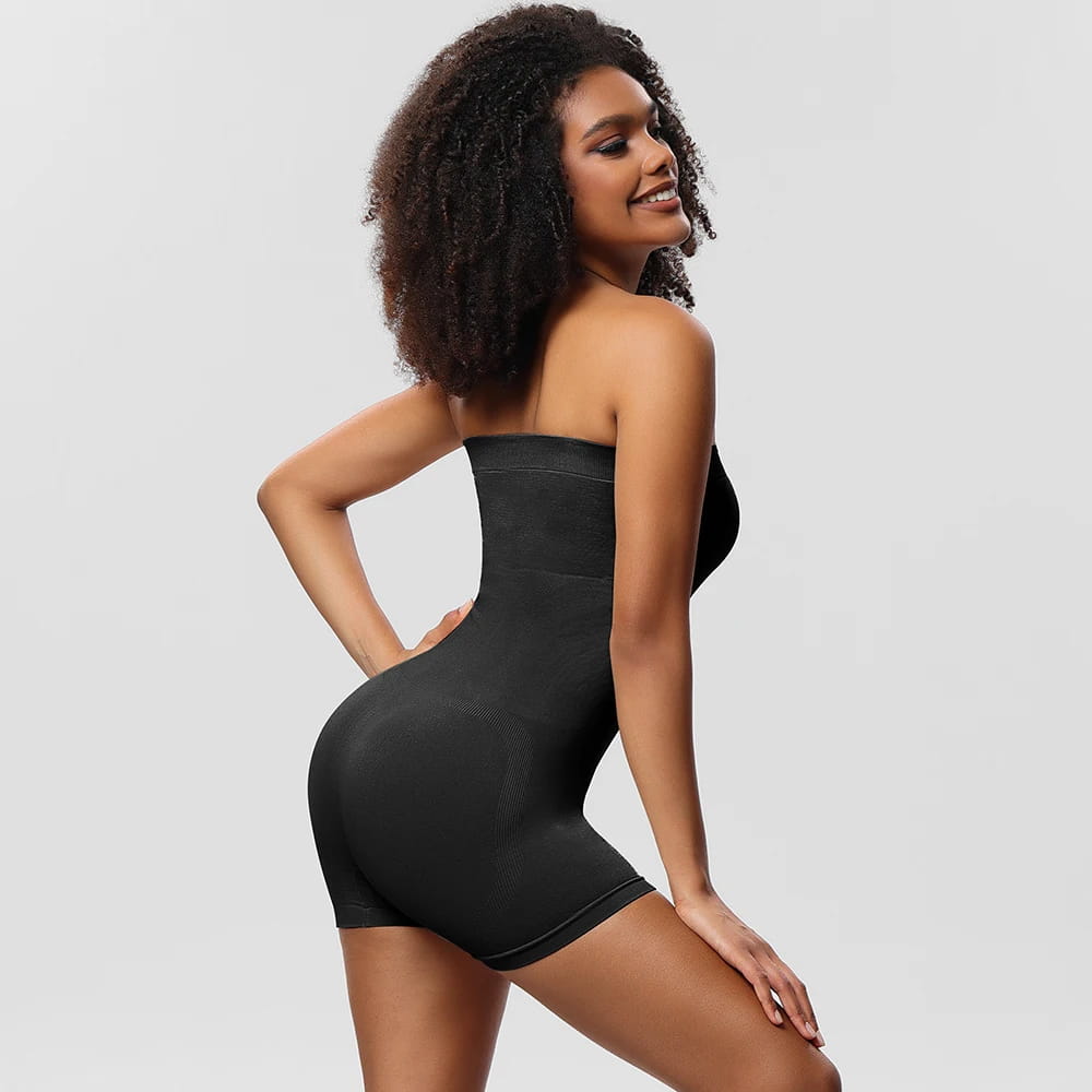 Strapless Shortie Bodysuit for Women Tummy Control Shapewear