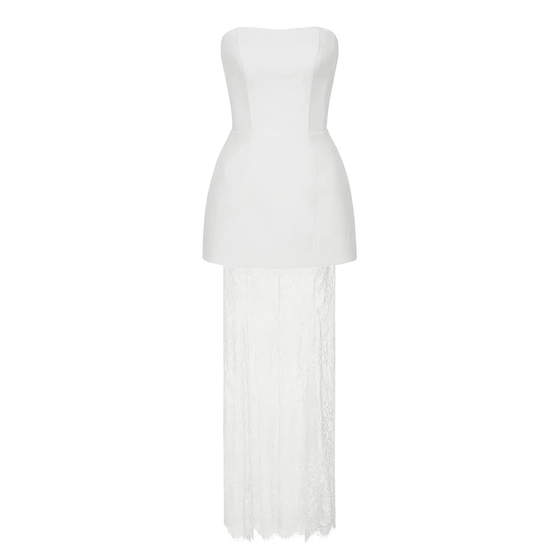 Strapless Lace Dress Sets