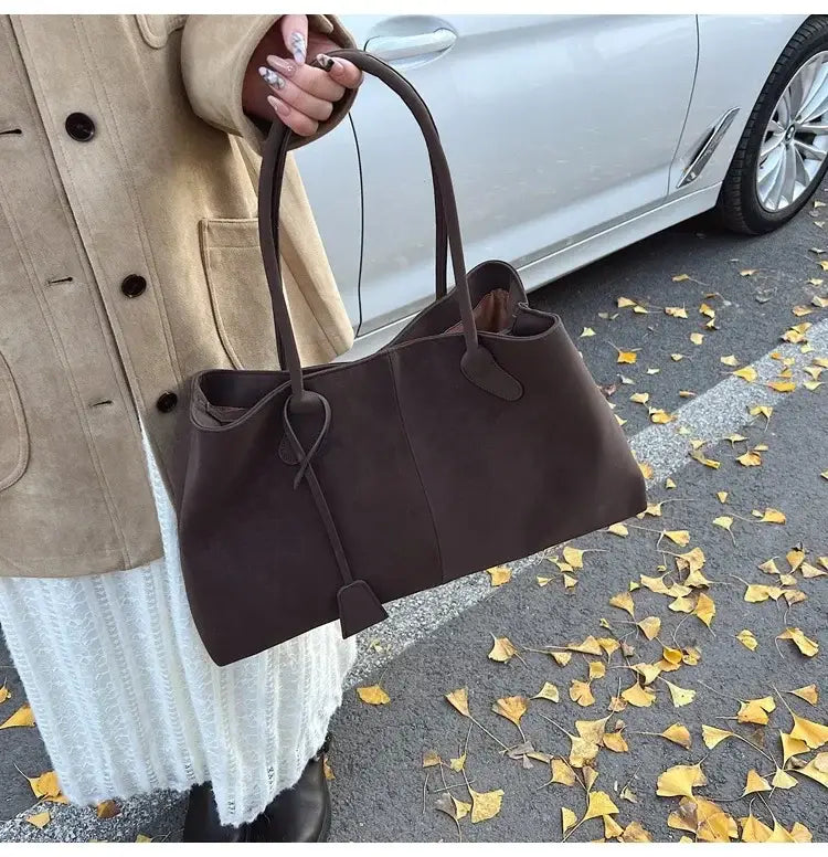 Faux Suede High Quality Handbag