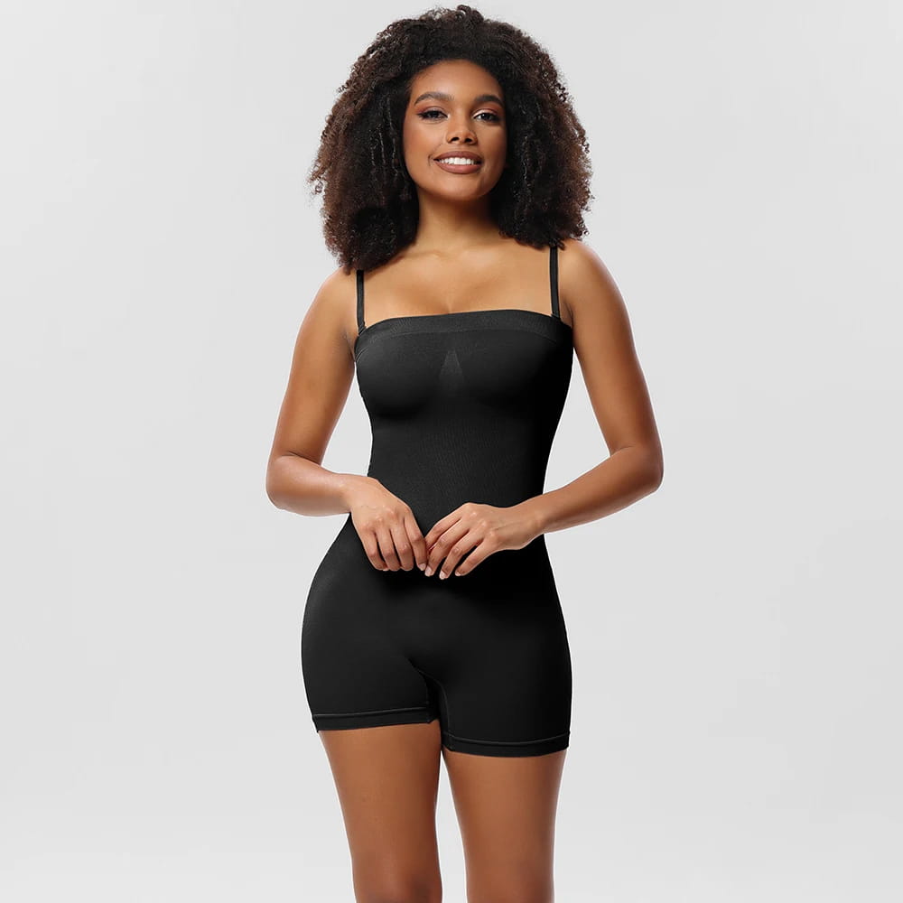 Strapless Shortie Bodysuit for Women Tummy Control Shapewear