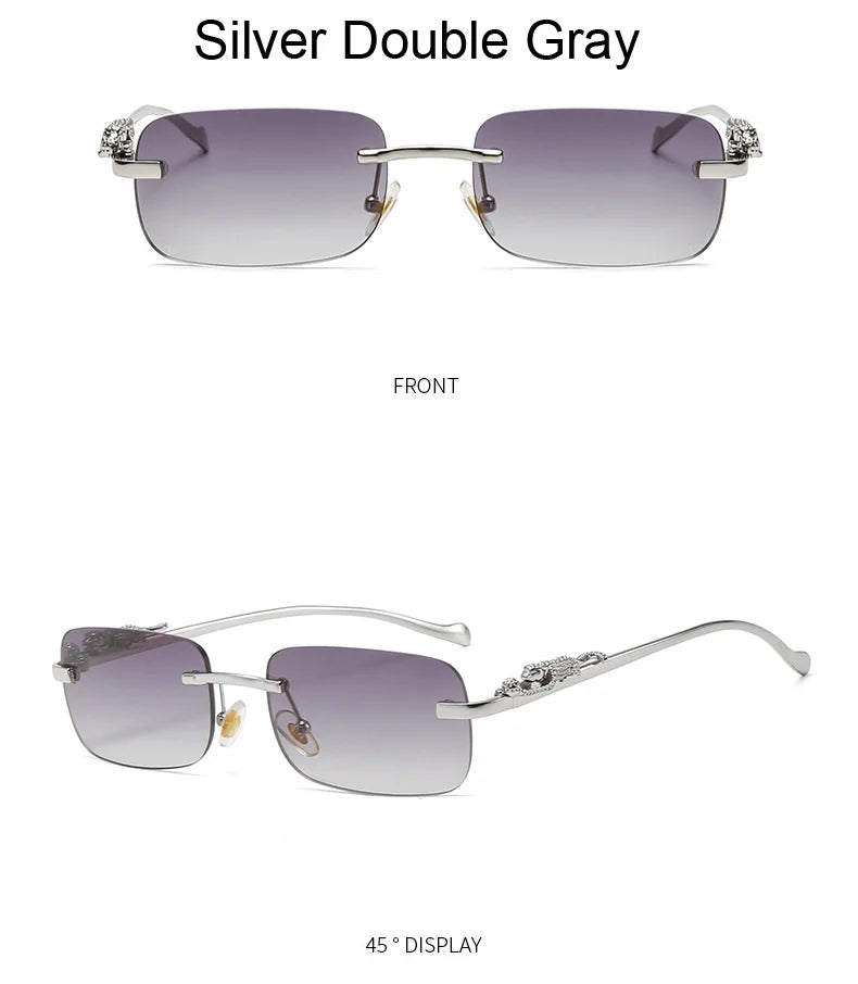 Rimless Square Sunglasses Woman