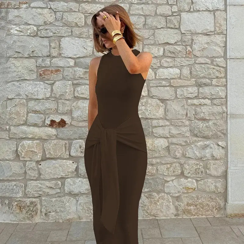 Fashion Bandage Maxi Dress Women