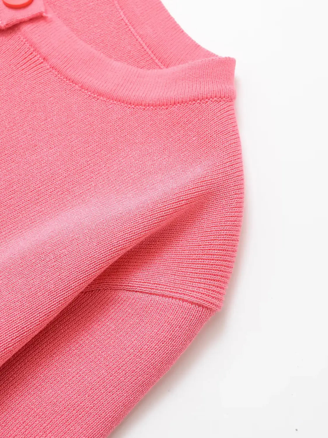 Women’s Long Sleeve Round Neck Flat Needle Knitted Jacket