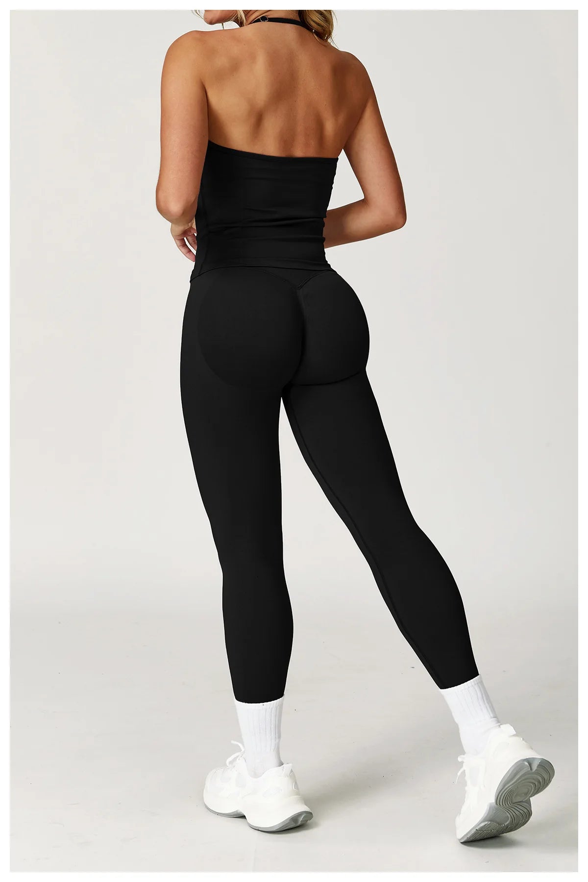 2PCSYoga Set Women Gym Tracksuit High Waist Leggings Fitness Shorts