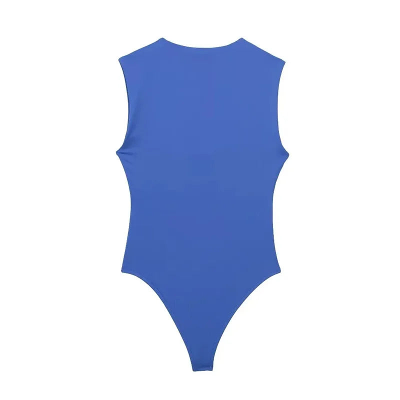 Woman Sleeveless Bodysuit Square Neck - Norellé