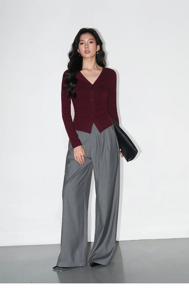 High-waisted Wide-leg Suit Pants Women’s