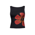 Women's Vintage Crop Tank Tops Slim Fitted Aesthetic - Norellé