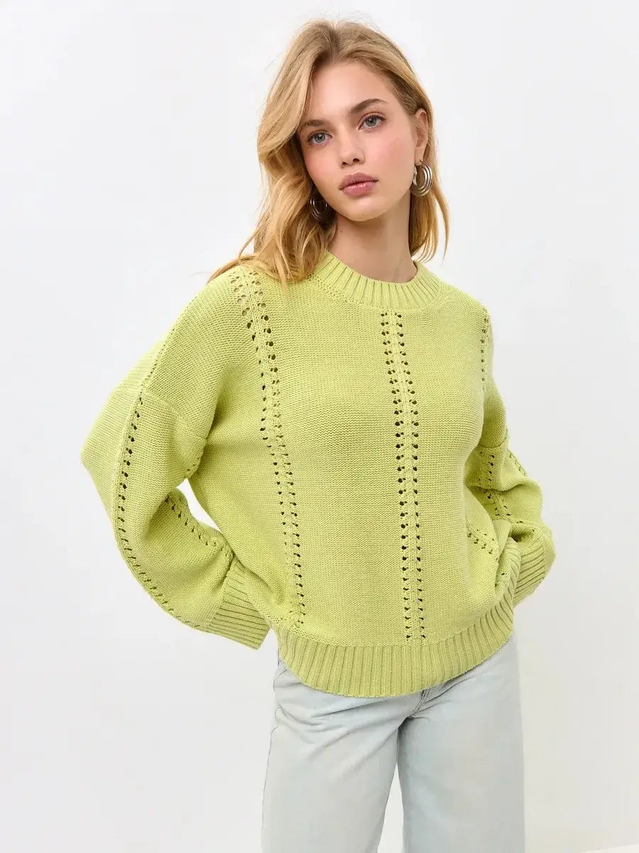 Casual Hollow Out Sweater Women