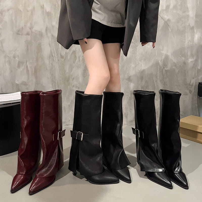 Retro Knee-high Boots