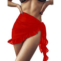 6 Colors Ruffle Bikini Cover Ups Short Skirt for Women Summer - Norellé