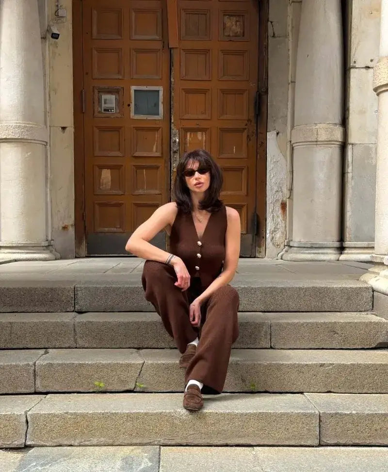 Knit Pant Sets Women