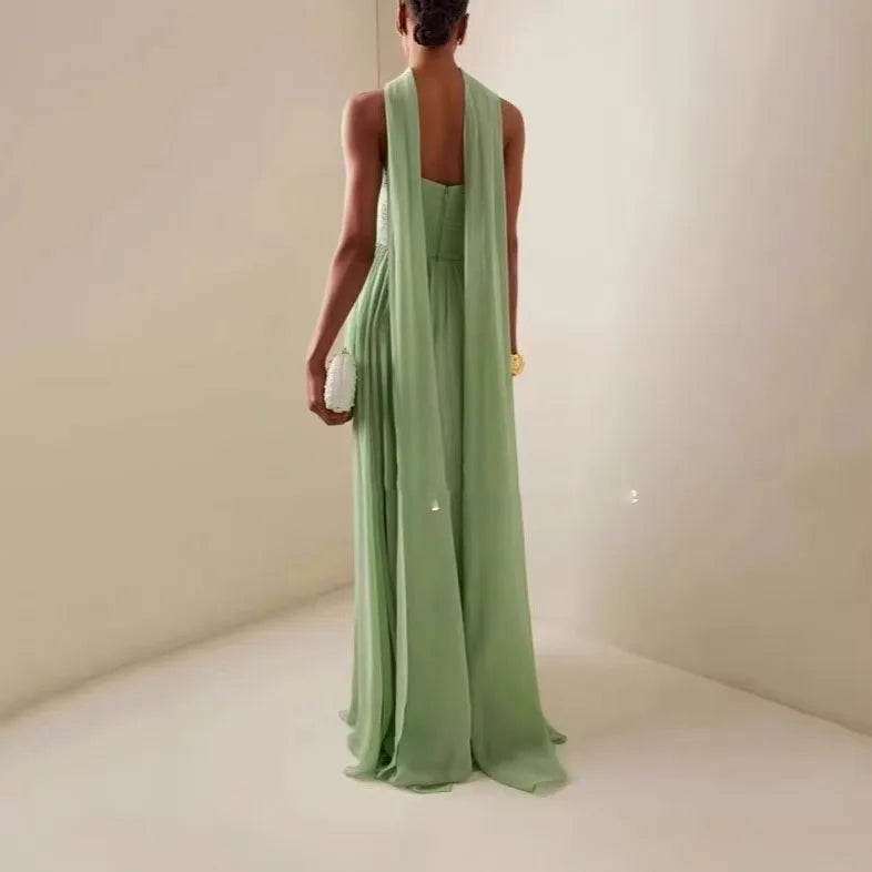 Summer Elegant Off Shoulder Lady Chic Evening Gown