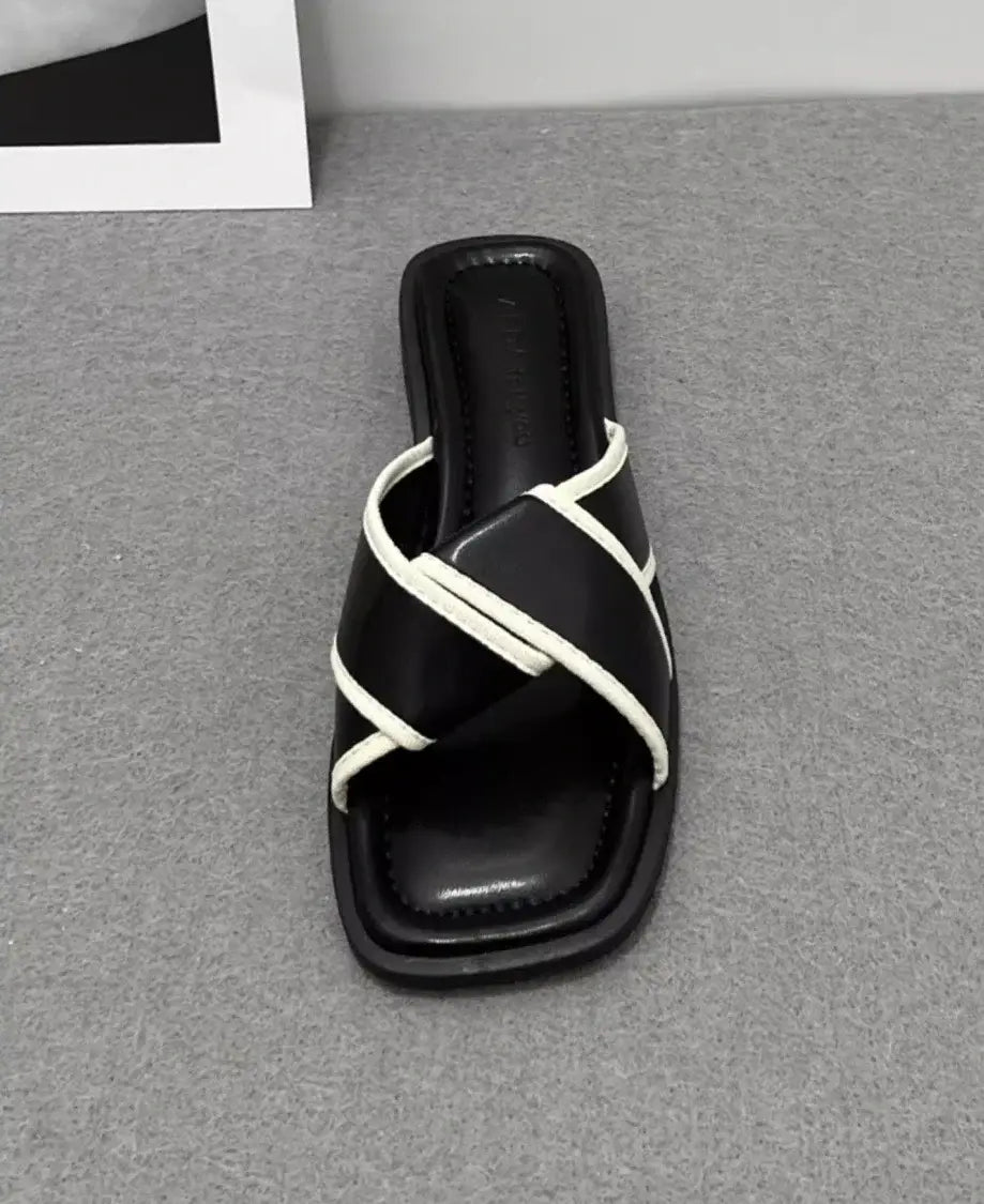 Women’s Slippers Open Toe Low Heel