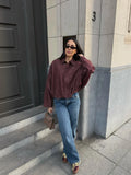 Women Short Jacket Fashion Full Sleeve Zipper Lapel Pocket - Norellé
