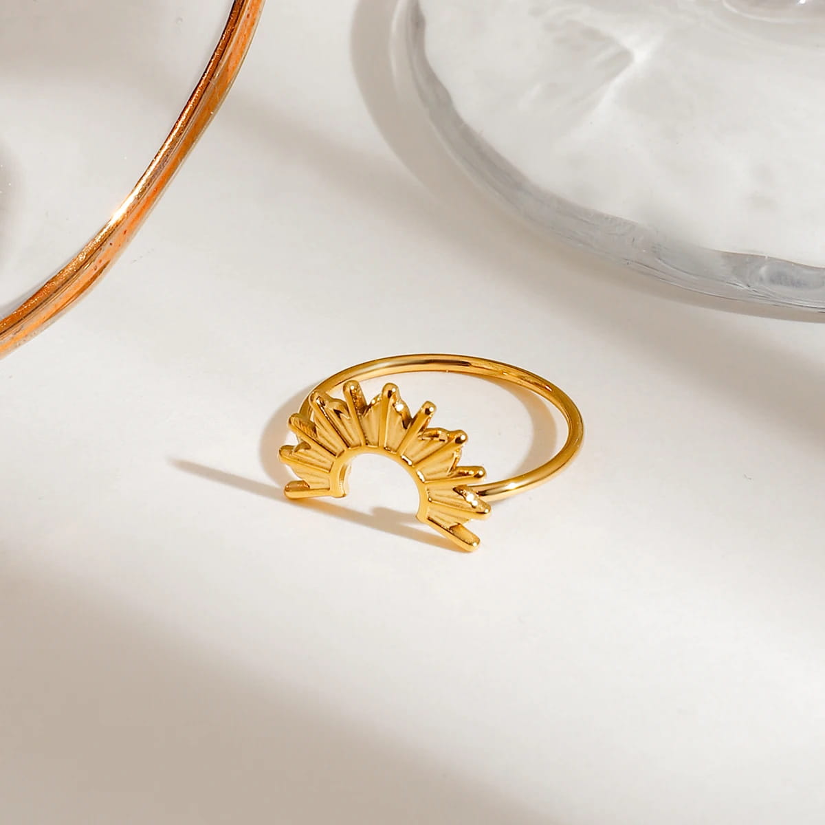 Stainless Steel 3pcs Ring Set