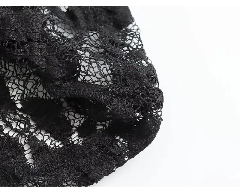 Slim-fit Lace Jumpsuit Tops & Pants Set