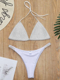 Halter Jewelled Sequins Diamond Bikini Women Swimsuit - Norellé