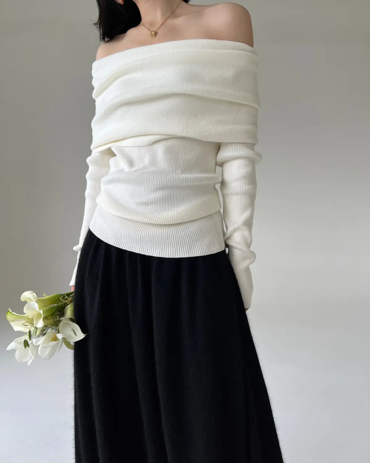 Off Shoulder Women Sweater