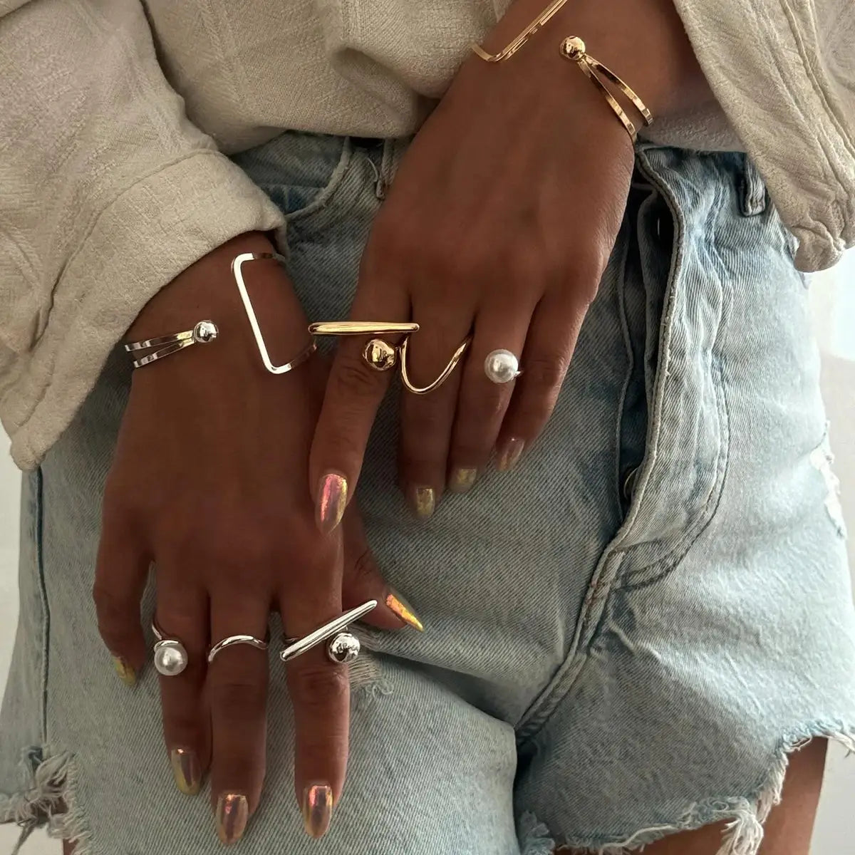 Chic Stainless Steel Personality Minimalist Classy Ring