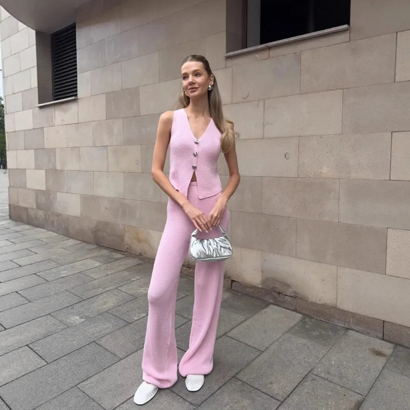 Knit Pant Sets Women