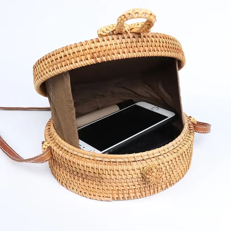Round Straw Bags Women Summer Rattan Bag