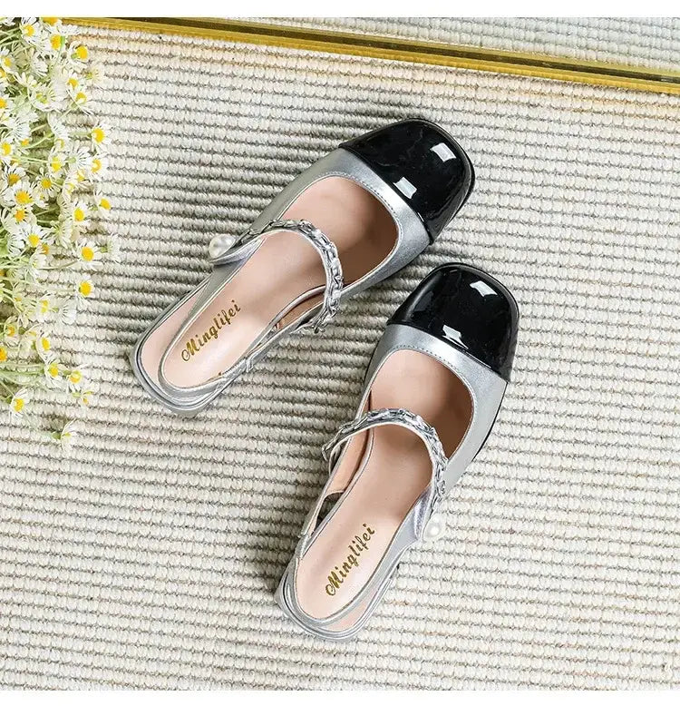 Women’s High Heels Round Head Vintage Shoes